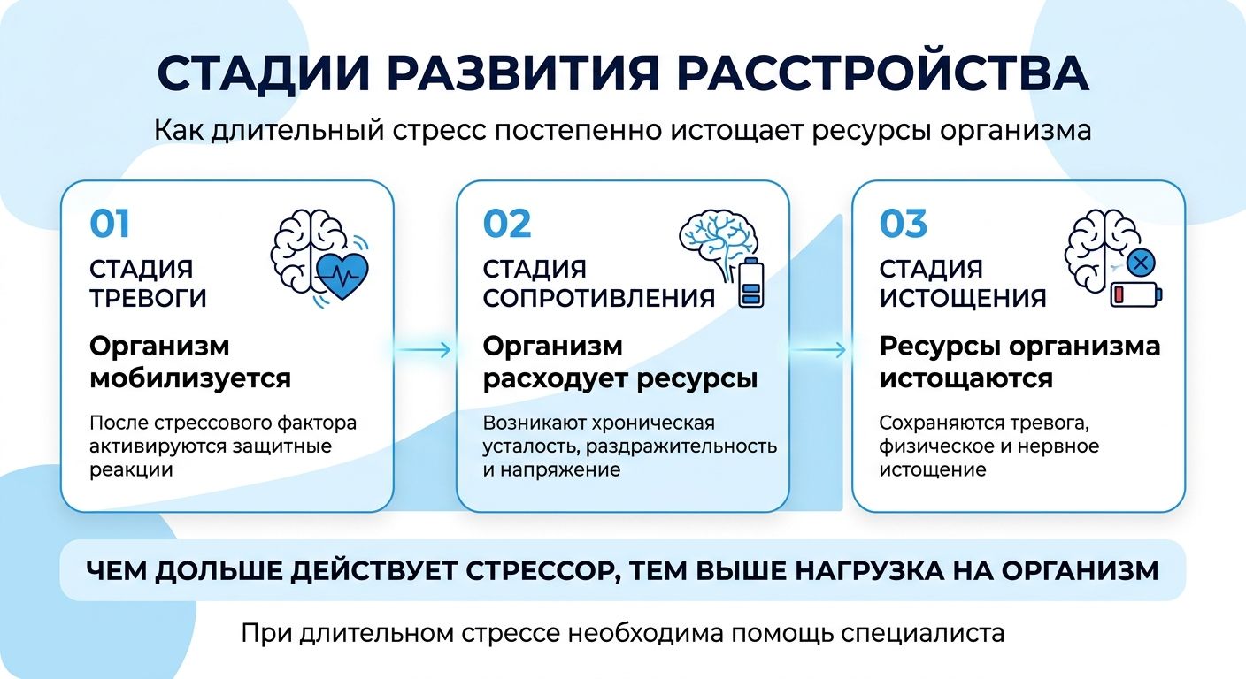 Лечение стресса в Благодарном инфографика
